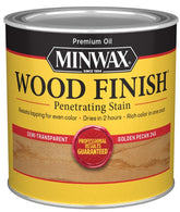 Minwax Wood Finish 224504444 Wood Stain, Golden Pecan, Liquid, 0.5 pt, Can